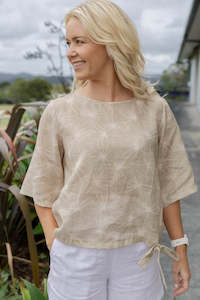 Womens Linen Top- Spinifex