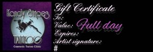 Full Day Gift Certificate