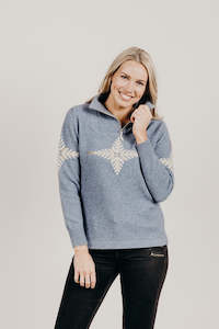 Tops: Merinosilk Silver Fern Sweater Ladies