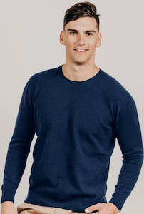 Mens Knitwear: Merinosilk Crew Neck Sweater Mens