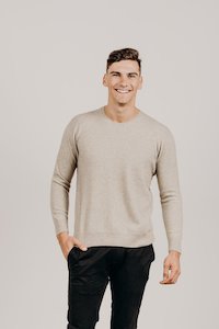 Mens Knitwear: Men's Cashmere Crew Neck Sweater