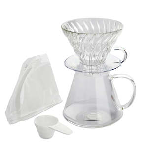 brew kit: Hario Simply V60 Brewing Kit - Glass