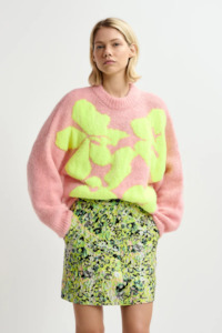 Clothing: GARCON Jumper (Pink / Neon Yellow)