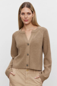 Clothing: Shayla Cardigan (Camel)