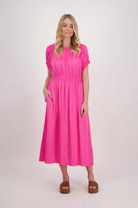 Clothing: Pollyanna Dress (Fushia)