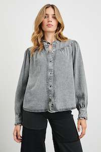 Clothing: Alanna Shirt (Black Acid Wash)