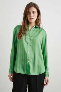 Clothing: Elias Shirt (Basil Stripe)