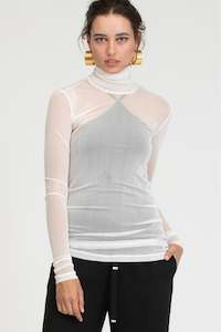 Fitted Translucent Tunic (Ivory)