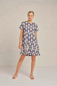 CLAUDETTE DRESS (Navy)