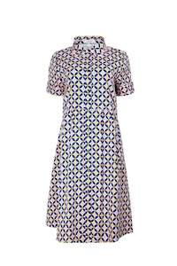 MAXINE WAVE DRESS (navy)