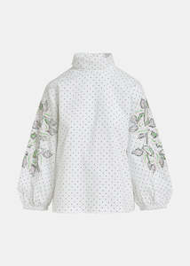 FAERIE Embellished Top (White)