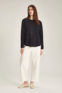 Piper Cashmere Sweater (Blackened Blue)