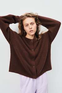 Damsville Cardigan (Brownie Black Melange)