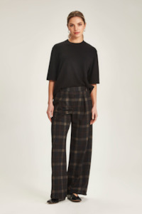 Clothing: Kelsey Check Pant (Black Check)