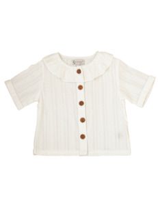 Clothing: Sail Away Ruffle Top - White