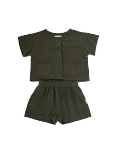 Clothing: Wildling Linen Set - Forest Green