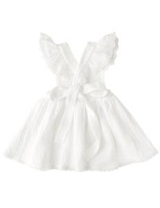 Ariella Pinafore Dress - Warm White