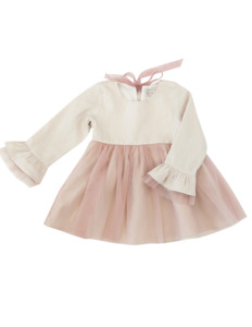 Ever After Linen Tutu Dress - Ivory Blush