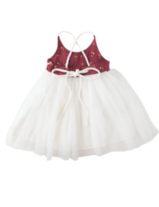 Willa Linen Tutu Dress - Golden Stars