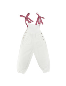 Aura Waffle Overall - White