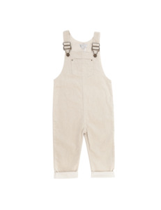 Charlie Unisex Cord Dungaree - Sand