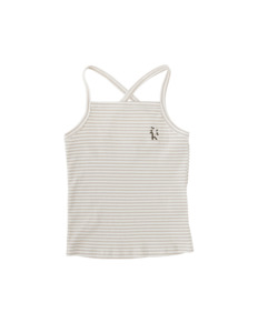 Paloma Singlet - Fawn Stripe