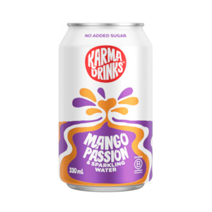 Soft drink wholesaling: NEW!!! Mango+ Passionfruit & Sparkling Water - 330ml cans 24pk