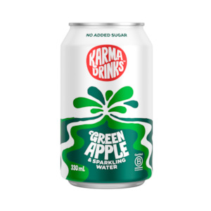 Soft drink wholesaling: NEW!!! Green Apple & Sparkling Water - 330ml cans 24pk