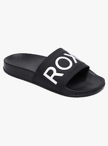 Womenswear: Roxy Slippy Slides Black FG