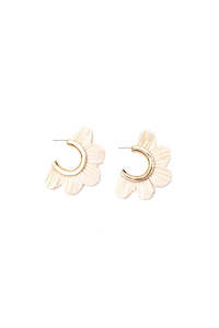 Stilen Mabel Earrings Cream