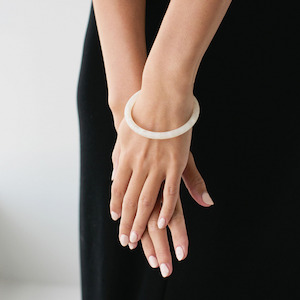 Womenswear: Sophie Bold Bangle Pearly