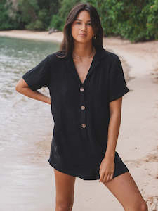 Womenswear: Volcom Easy Breezy Romper Black