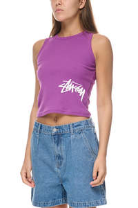 Womenswear: Stussy Mid Graffiti Tank Purple