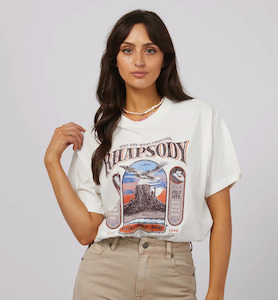 Womenswear: All About Eve Sky Dance Oversized Tee White