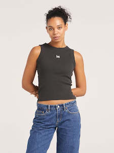 Lee Essential Rib Tank Timeless Black