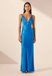 Nora Plunged Double Strap Maxi