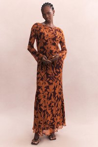 Natalina Long Sleeve Slip Maxi Dress