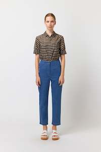 Denim cropped trouser