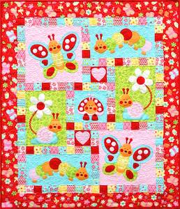 Bugsy Red Kids Quilt Pattern - Katipatch Patchwork & Quilting Boutique