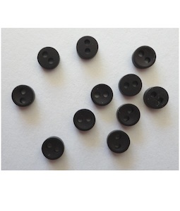 Button Tiny Black - Katipatch Patchwork & Quilting Boutique