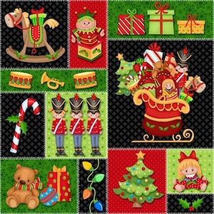 Jolly Ole' St. Nick Toy Patch - Katipatch Patchwork & Quilting Boutique