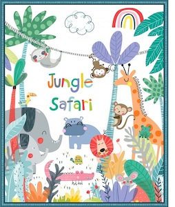 Jungle Safari Panel - Katipatch Patchwork & Quilting Boutique