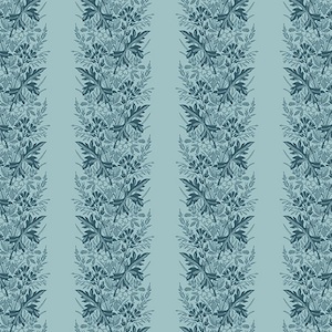 Fabrics textile: Something Blue - Wreath - Katipatch Patchwork & Quilting Boutique