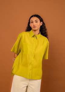 Coastal Shirt~ Chartreuse