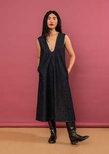 Lyrical Dress ~ Indigo Denim