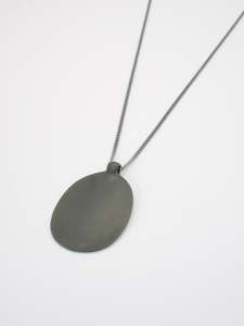 Tag Necklace ~ Black Nephrite Jade (Cowell)