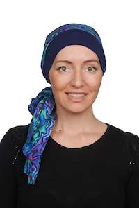 Paua Attached Scarf Hat