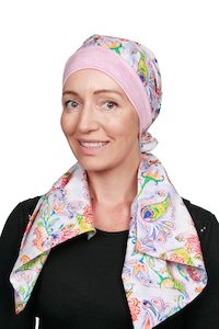 Mallow Attached Scarf Hat