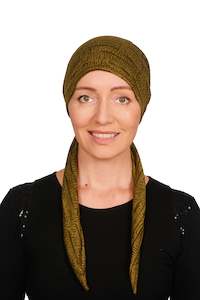 Wrap N Twist Hats: Olive Wrap n Twist