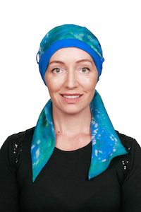 Cap N Scarf: Aqua Scarf Hat